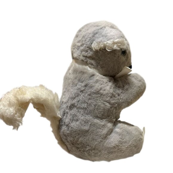Vtg Knickerbocker Animals Of Distinction Gray Squirrel Plush Toy Posable Tail - Picture 10 of 15